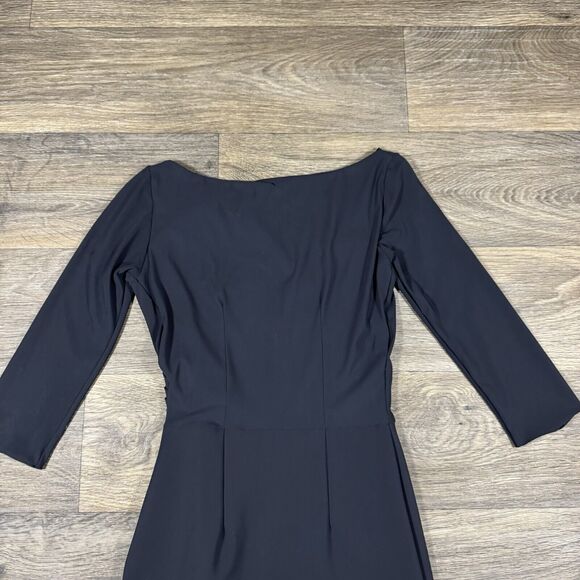 Chiara Boni La Petite Robe Florien Ruched Sheath Dress Women's 40 US 4 Black - Picture 10 of 13